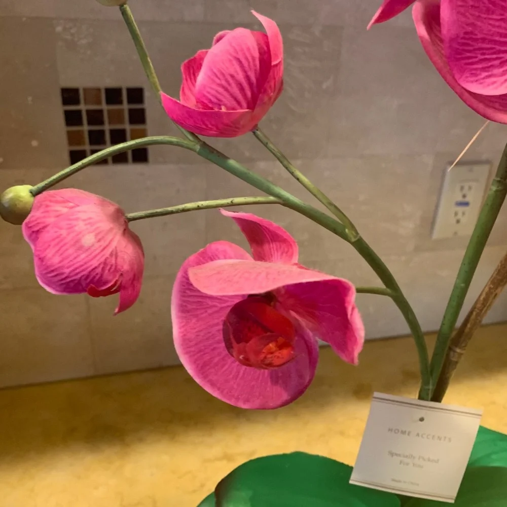 Home accent orchid flower nwt